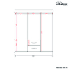 Guarda Roupa Casal 6 Portas 2 Gavetas Mobi Albatroz