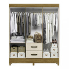 Guarda Roupa Casal 6 Portas 2 Gavetas Mobi Albatroz