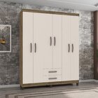 Guarda Roupa Casal 6 Portas 2 Gavetas Modena Incorplac Teka/c