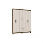 Guarda Roupa Casal 6 Portas 2 Gavetas Modena Incorplac Teka/c
