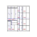 Guarda Roupa Casal 6 Portas 2 Gavetas Noruega Madeirado Carra