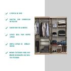 Guarda Roupa Casal 6 Portas 2 Gavetas Noruega Madeirado Carra