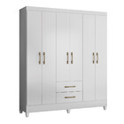 Guarda Roupa Casal 6 Portas 2 Gavetas Panamá Moval