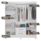 Guarda Roupa Casal 6 Portas 2 Gavetas Panamá Moval