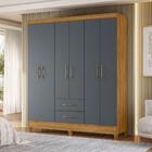 Guarda Roupa Casal 6 Portas 2 Gavetas Panamá Moval