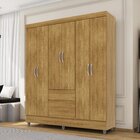 Guarda-roupa Casal 6 Portas 2 Gavetas Panama Nature