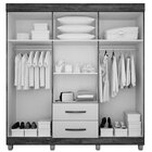 Guarda-roupa Casal 6 Portas 2 Gavetas Paris Chf Cedro/off Whi