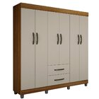 Guarda Roupa Casal 6 Portas 2 Gavetas Paris Chf Móveis