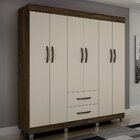 Guarda Roupa Casal 6 Portas 2 Gavetas Paris Chf Móveis