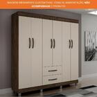 Guarda Roupa Casal 6 Portas 2 Gavetas Paris Chf Móveis
