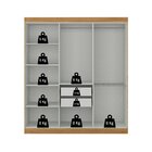 Guarda-roupa Casal 6 Portas 2 Gavetas Paris Cinamomo/off White