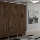 Guarda-roupa Casal 6 Portas 2 Gavetas - Paris-imbuia - Chf Mó