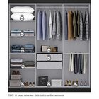 Guarda-roupa Casal 6 Portas 2 Gavetas Paris Preto