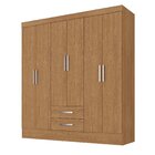 Guarda-roupa Casal 6 Portas 2 Gavetas Pinheiro Espresso Móvei
