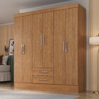 Guarda-roupa Casal 6 Portas 2 Gavetas Pinheiro Espresso Móvei