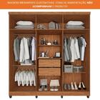 Guarda-roupa Casal 6 Portas 2 Gavetas Porto Imop Cinamomo/off