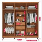 Guarda-roupa Casal 6 Portas 2 Gavetas Porto Imop Cinamomo/off