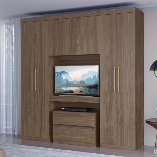 Guarda Roupa Casal 6 Portas 2 Gavetas Porto Legno Carraro