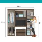 Guarda Roupa Casal 6 Portas 2 Gavetas Porto Legno Com Escriva