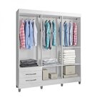 Guarda-roupa Casal 6 Portas 2 Gavetas Recife Poliman Móveis B