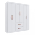 Guarda Roupa Casal 6 Portas 2 Gavetas Santiago Doripel