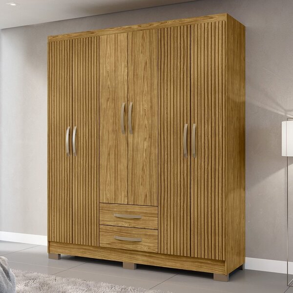Guarda Roupa Casal 6 Portas 2 Gavetas Santiago Marrocos