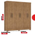 Guarda Roupa Casal 6 Portas 2 Gavetas Verso  Amendola Touch