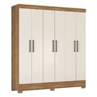 Guarda Roupa Casal 6 Portas 2 Gavetas Verso  Amendola Touch/o