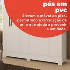 Guarda Roupa Casal 6 Portas 2 Gavetas Verso  Branco