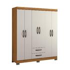 Guarda-Roupa Casal 6 Portas 2 Gavetas Viena Notável Freijó/Of