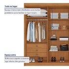 Guarda Roupa Casal 6 Portas 2 Ripadas 100% Mdf Portugal Cinam