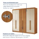 Guarda Roupa Casal 6 Portas 2 Ripadas 100% Mdf Portugal Cinam