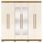 Guarda Roupa Casal 6 Portas 2g Espelho 218 Cm Vlr