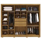 Guarda-roupa Casal 6 Portas 3 Gavetas 100% Mdf Dukai Nature