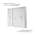 Guarda Roupa Casal 6 Portas 3 Gavetas 100% Mdf Select Branco