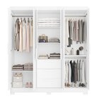 Guarda Roupa Casal 6 Portas 3 Gavetas 100% Mdf Select Branco