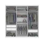 Guarda Roupa Casal 6 Portas 3 Gavetas 219cm Olimpo Montagem F