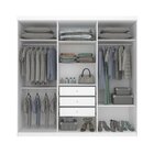 Guarda Roupa Casal 6 Portas 3 Gavetas 219cm Olimpo Montagem F