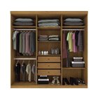 Guarda Roupa Casal 6 Portas 3 Gavetas 219cm Olimpo Montagem F