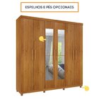 Guarda Roupa Casal 6 Portas 3 Gavetas 219cm Olimpo Montagem F