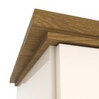 Guarda-roupa Casal 6 Portas 3 Gavetas Com Espelho Cover Natur