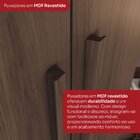 Guarda Roupa Casal 6 Portas 3 Gavetas Cover Castanho Hp