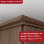 Guarda Roupa Casal 6 Portas 3 Gavetas Cover Castanho Hp