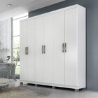 Guarda-roupa Casal 6 Portas 3 Gavetas Espelho Interno Giratór