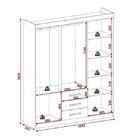 Guarda-roupa Casal 6 Portas 3 Gavetas Fortaleza Rodial Branco