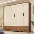 Guarda Roupa Casal 6 Portas 3 Gavetas Himalaia  Amendola Touc