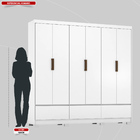 Guarda Roupa Casal 6 Portas 3 Gavetas Himalaia Demobile