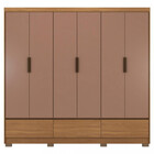 Guarda Roupa Casal 6 Portas 3 Gavetas Himalaia Demobile