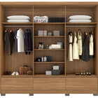 Guarda Roupa Casal 6 Portas 3 Gavetas Himalaia Demobile