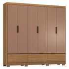 Guarda Roupa Casal 6 Portas 3 Gavetas Himalaia Demobile